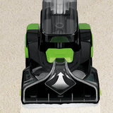 CLEANmaxx Teppichreiniger Professional 800 W Schwarz/Grün zur effektiven Reinigung und Auffrischung von Teppichen mit integriertem Teppichshampoo.