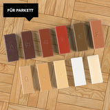 MAXXMEE Reparatur-Set Laminat & Parkett mit 11 Wachsfarben zum Ausbessern von Parkett- und Holzoberflächen.