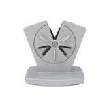 GOURMETmaxx Messerschärfer - 3 Schleifwinkel, Edelstahl, rutschfeste Silikonfüße, 2er-Set, einfache Handhabung, Wolframkarbid-Schleifelemente.