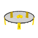 GARVIDA Mini-Volleyball-Spiel Spike Ball Set gelb/schwarz mit Netz und 3 Bällen, ideal für drinnen und draußen.