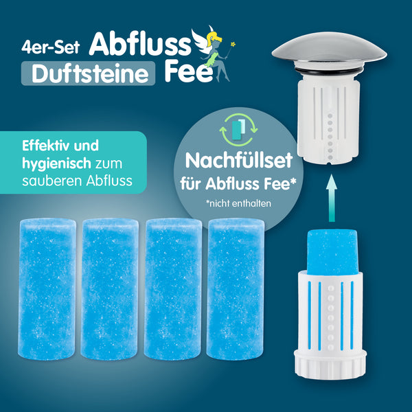 Abfluss-Fee Waschbecken 8x Duftstein Meeresbrise