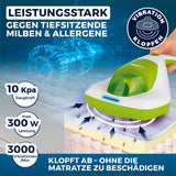 MAXXMEE Milben-Handstaubsauger Kompakt mit UV-C Licht  - weiß/limegreen