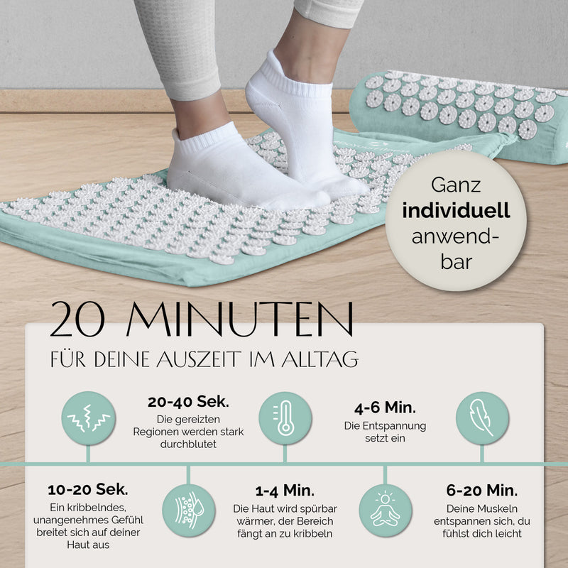 DoYourFitness Akupressur-Set Jimuta - 20 x 20 x 42 cm - türkis