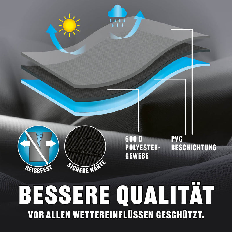 LANDMANN Wetterschutzhaube Premium - 60x96x120cm - schwarz