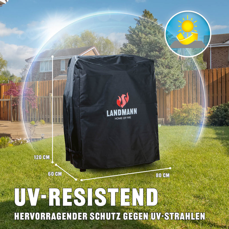 LANDMANN Wetterschutzhaube Premium - 60x80x120cm - schwarz