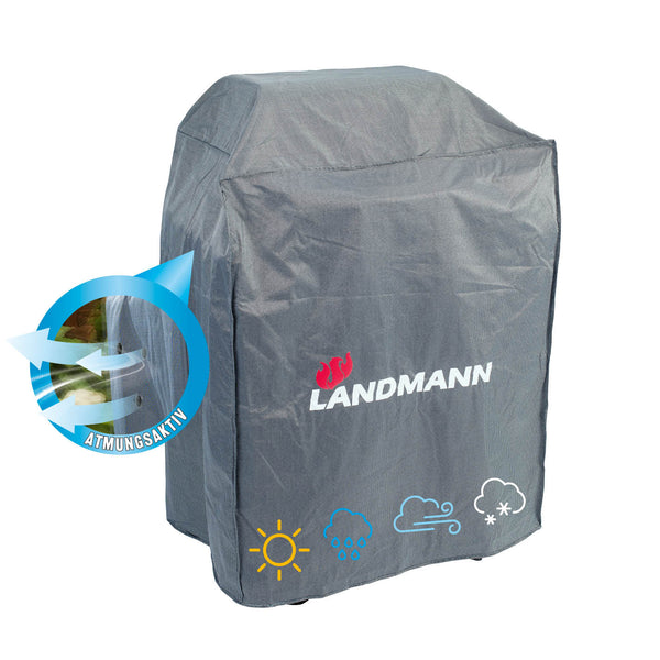 LANDMANN Wetterschutzhaube Premium - 55 x 117 x 90 cm - grau