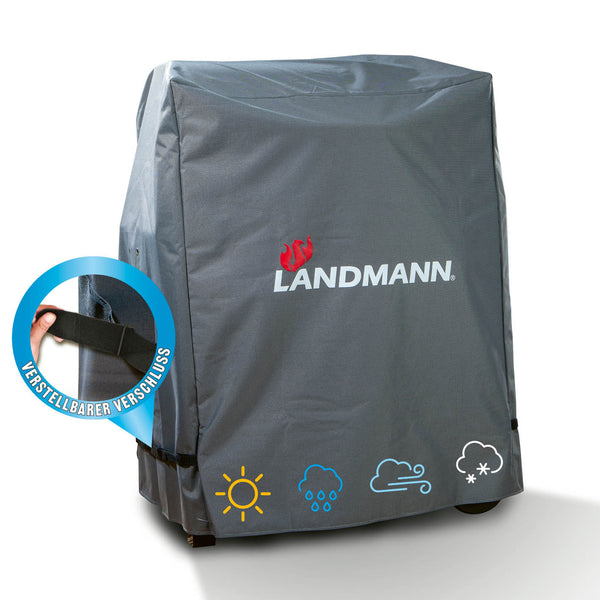 LANDMANN Premium Wetterschutzhaube M (60 x 80 x 120 cm) - grau