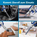 CLEANmaxx Akku-Zyklonstaubsauger kabellos 2in1 Hand- & Bodensauger reinigt Auto, Laptop, Treppen und Tisch flexibel und leistungsstark.