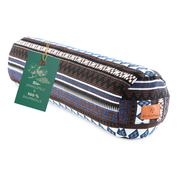 #DoYourYoga Yoga-Bolster Tarik - gefüllt mit Bio-Dinkelspelz - 68 x 22 x 22 cm - Style 11