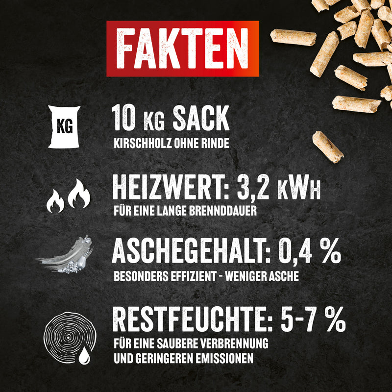 LANDMANN Grillpellets Kirschholz 10 kg