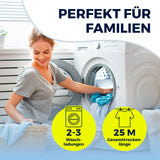 EASYmaxx Falt-Wäscheständer 2500 mit 25m Trockenlänge, rollbar und ausziehbar, ideal für 2–3 Waschladingen in Familien.