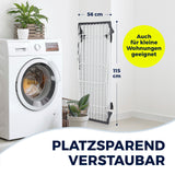 EASYmaxx Falt-Wäscheständer 2500, platzsparend klappbar 56x115 cm, ideal für kleine Wohnungen und platzsparendes Verstauen.