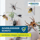 HOBERG Insektenschutzvorhang - mit XXL-Magnetbändern - 90 x 210 cm