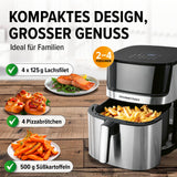 GOURMETmaxx Digitale Heißluftfritteuse mit Touchdisplay & Timerfunktion - 7,5 l