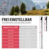 ATACAMA Teleskop Wanderstöcke - CarbonMix - 110 cm / 135 cm