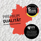LUMALAND Flexi Comfort Sitzsack - Premium Bean Bag Sitzkissen Medium - 142 x 84 cm - Hellgrau