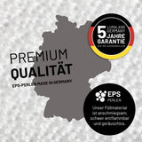 LUMALAND Flexi Comfort Sitzsack 155x100 cm Dunkelgrau mit Premium EPS-Perlenfüllung, Made in Germany, 5 Jahre Garantie auf Außenhüllen.