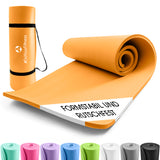 #DoYourFitness Fitnessmatte - In- & outdoor - Yoga, Gymnastik & Co. - 190 x 100 x 1 cm - Orange