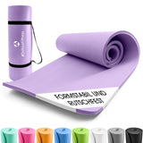 #DoYourFitness Fitnessmatte - In- & outdoor - Yoga, Gymnastik & Co. - 183 x 61 x 1,5 cm - Lila