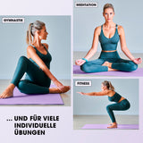 #DoYourFitness Fitnessmatte - In- & outdoor - Yoga, Gymnastik & Co. - 183 x 61 x 1,5 cm - Lila