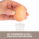 GOURMETmaxx Eierkocher für 1 Ei - Edelstahl/schwarz