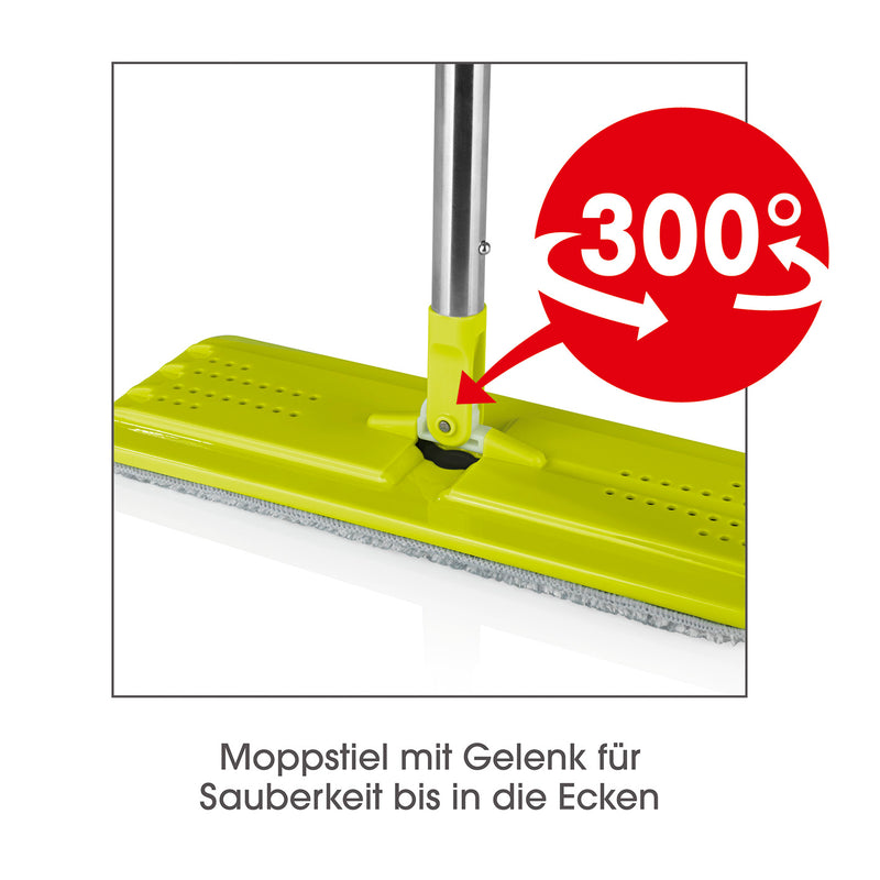 CLEANmaxx Wischsystem Komfort-Mopp - grau/grün