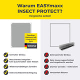 EASYmaxx Insect Protect Teleskop-Insektenschutzgitter mit Netz - weiß