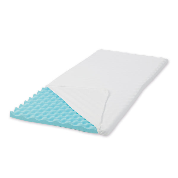 MAXXMEE Matratzen-Topper Cool-Touch 90x200 cm, weiß, mit 5 cm Memory-Schaum und atmungsaktivem Mesh-Bezug für verbessertes Schlafklima.