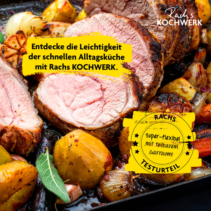 GOURMETmaxx Heißluft-Fritteuse Vario-Doppelkammer 9l