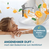 Abfluss-Fee Duftstein Orange - 4er-Set