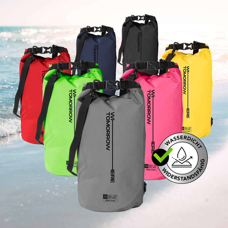 Where Tomorrow Dry Bag 10L - Style 02 - Grau