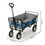 EASYmaxx Bollerwagen faltbar - blau/grau