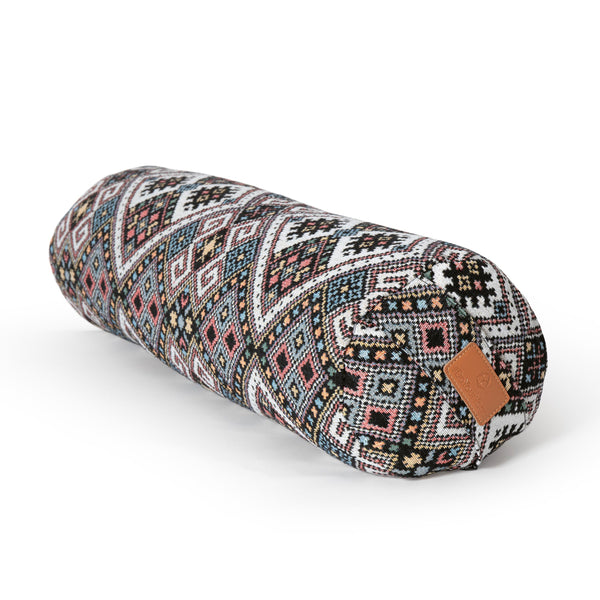 #DoYourYoga Yoga-Bolster Tarik - gefüllt mit Bio-Dinkelspelz - 68 x 22 x 22 cm - Style 13