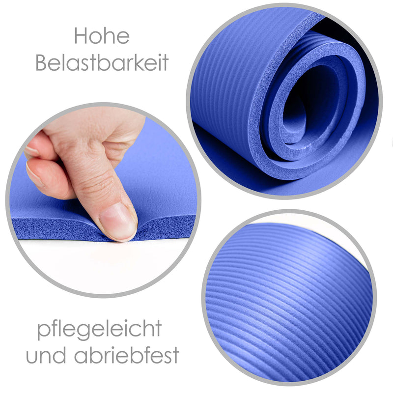 DoYourFitness Yogamatte Amisha - 183 x 61 x 1,2 cm - Dunkelblau