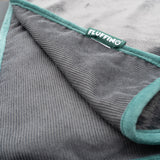FLUFFINO® Hundedecke/ Wendedecke / Kuscheldecke - 150x100 cm - Grau mit weichem Kuscheln und robustem Cordgewebe, wendbar und waschbar.