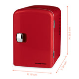 GOURMETmaxx Mini-Kühlschrank Retro 45W - Rot