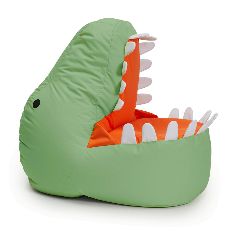 LUMALAND Animal Line Kindersitzsack Dino - Pastell Grün