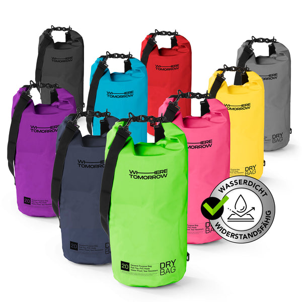 Where Tomorrow Dry Bag 20L - Style 01 - Grün