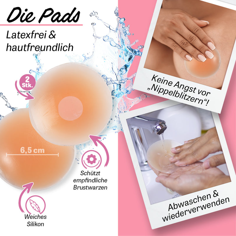 VITALmaxx Klebe-BH - perfekter Halt & sexy Dekolleté - 3-teiliges Set