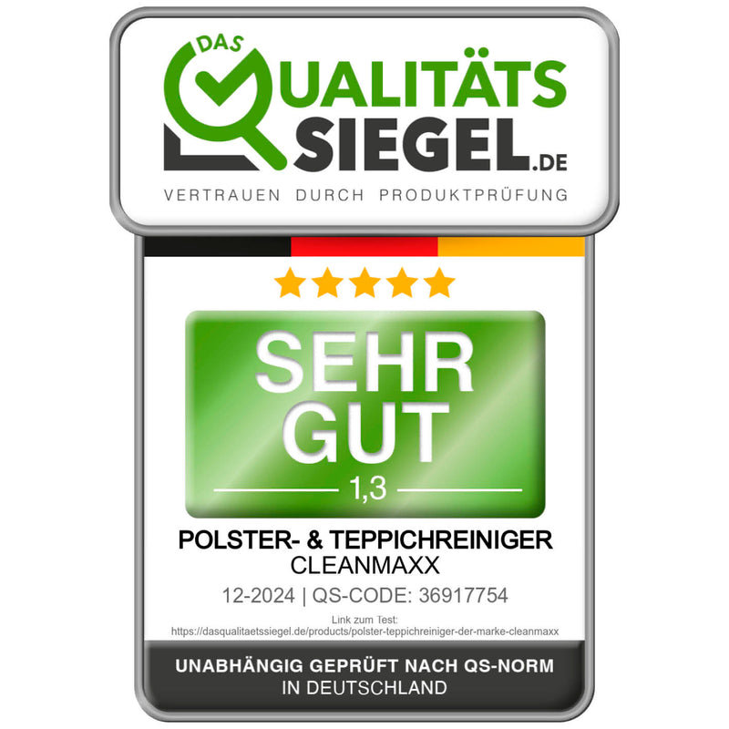 CLEANmaxx Polster- & Teppichreiniger Pro Steam - mit Heißwasser & Dampf - 2000 W