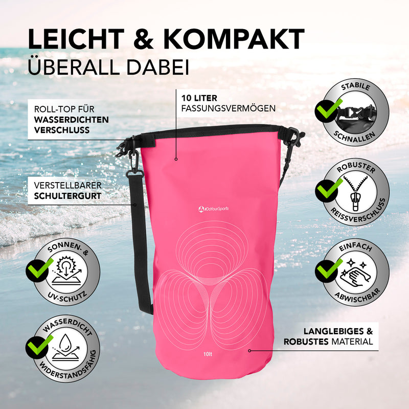 #DoYourOutdoor Dry Bag 10L - Pink