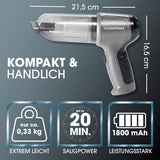 CLEANmaxx 3-in-1-Akkusauger - Saug-, Gebläse- & Vakuumierfunktion - 7 Aufsätze