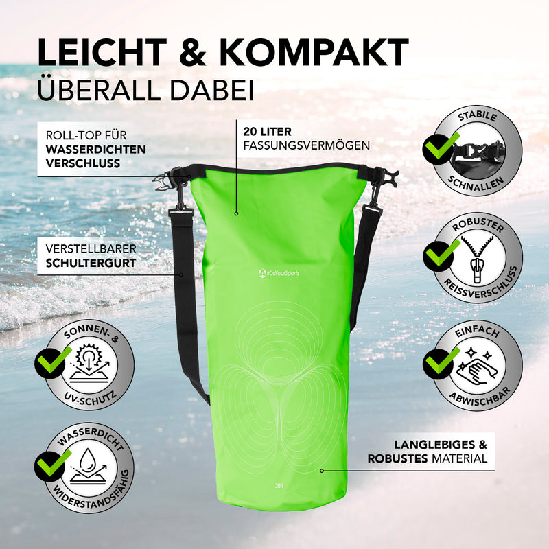 #DoYourOutdoor Dry Bag 20L - Grün