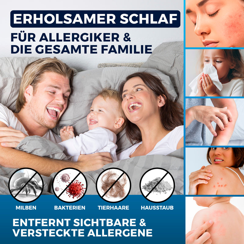 CLEANmaxx Milbensauger Rotation Power - entfernt 99,9 % Milben - mit UV-C-Licht