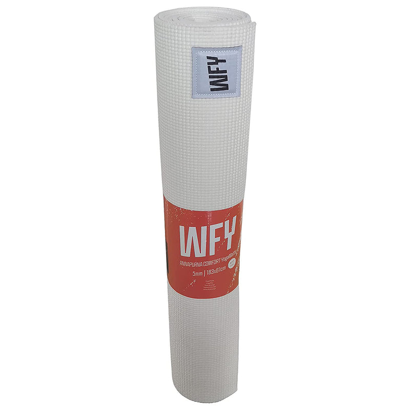 #DoYourYoga Fitnessmatte Yogamatte "Annapurna Comfort" - 183 x 61 - Pilates Workout Matte - Weiß