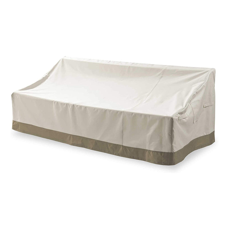 LUMALAND Abdeckplane für 3-Sitzer-Sofa Gartenbank - 84 x 204,5 x 74 cm - Beige