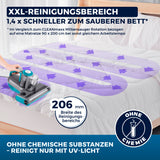 CLEANmaxx Milbensauger Rotation Power - entfernt 99,9 % Milben - mit UV-C-Licht