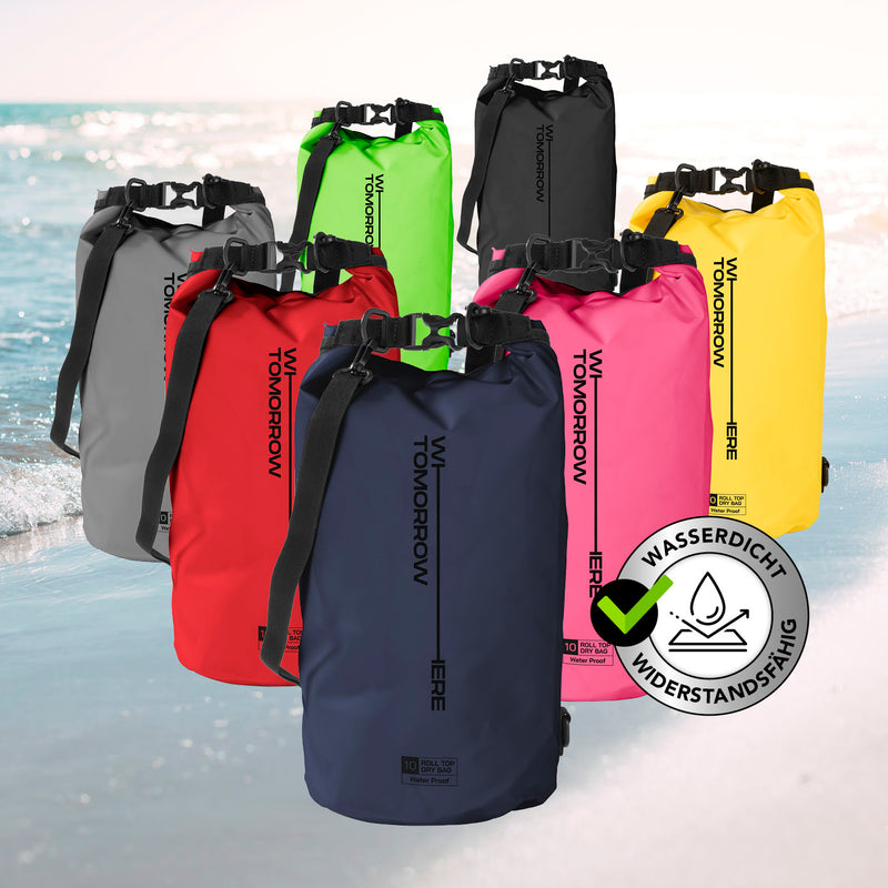 Where Tomorrow Dry Bag 10L - Style 02 - Dunkelblau