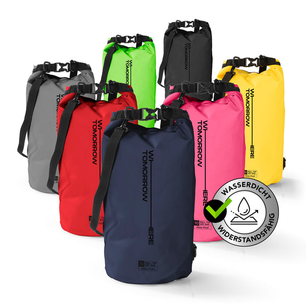 Where Tomorrow Dry Bag 10L - Style 02 - Dunkelblau