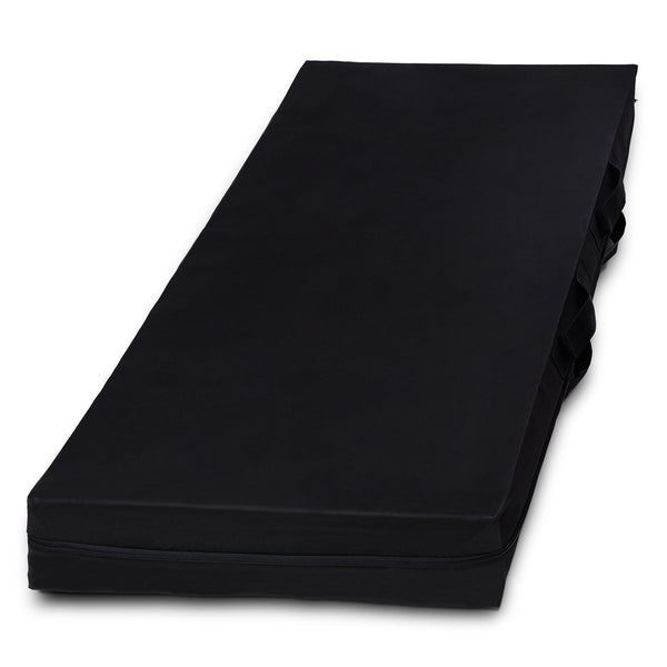 LUMALAND Matratzen-Aufbewahrungstasche 160x200x25cm in Schwarz, platzsparend, atmungsaktiv, mit Reißverschluss und Tragegriff.